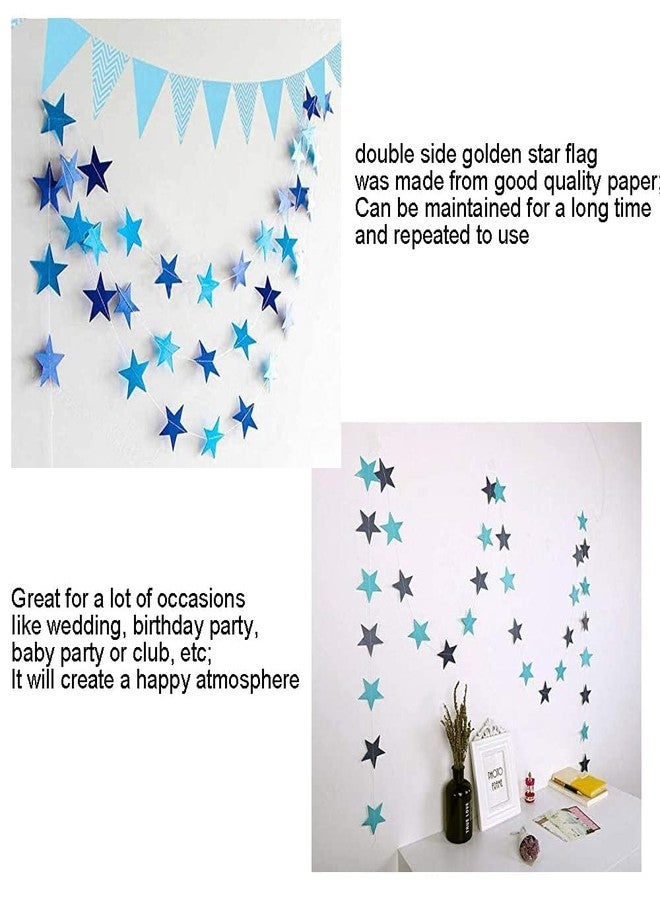 TOYXE 3D Stars Frills, Garland For Parties, Events Decoration, Pack Of 4, Multicolour, 20.25 CM - Image 5